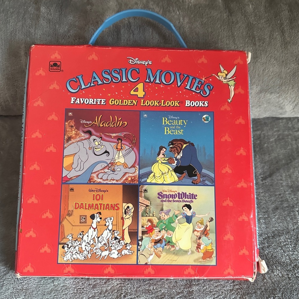 90s Disney Classic Favorite Golden Books Set Aladdin Beauty Beast Snow‎ White